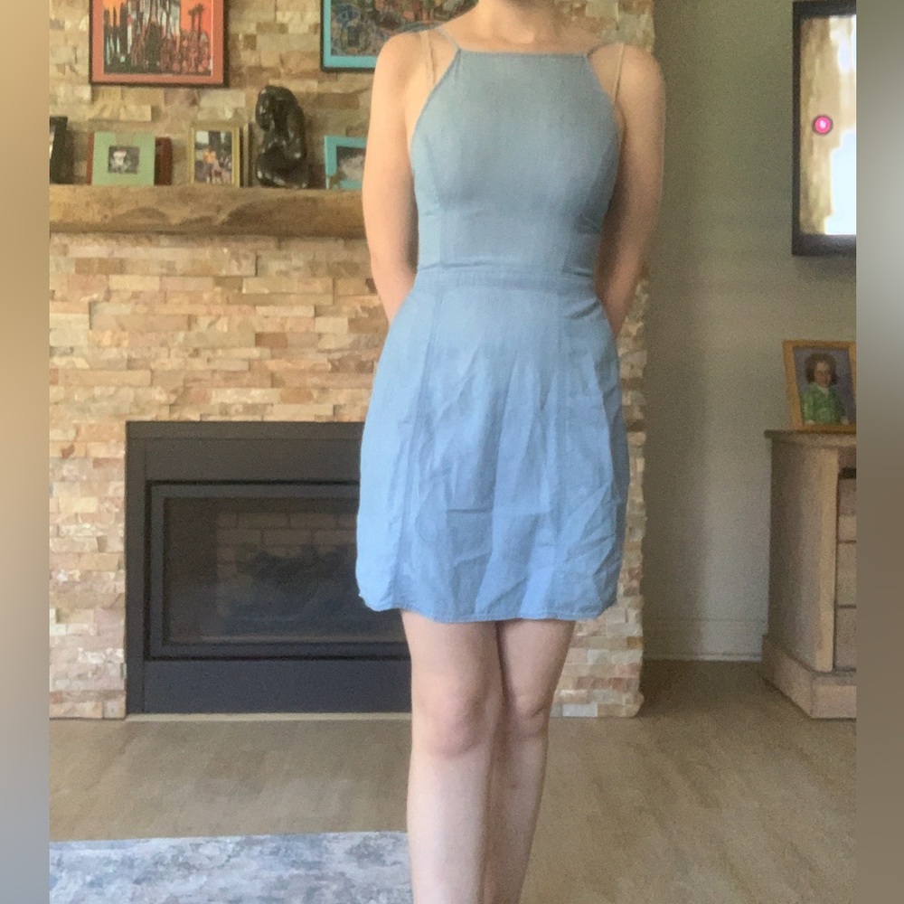 Hollister Co. Blue Denim inspired dress.